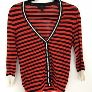 JCrew Striped Cardigan